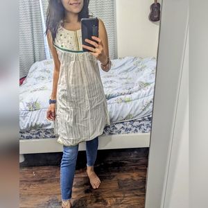 White Indian tunic top - new with tag